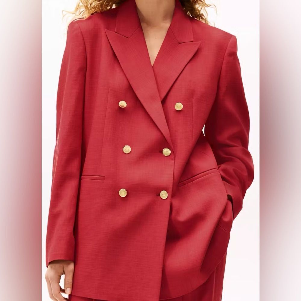 NWT Tommy Hilfiger x Sofia Richie Grainge Red Pant Suit - Picture 2 of 8